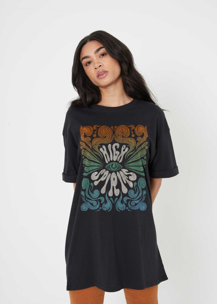 Tee Dress Girl Dangerous | High Spirits Black Tee Dress