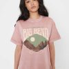 Tees Girl Dangerous | Big Bend Western Dusty Pink Boyfriend Tee