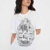 Tees Girl Dangerous | Pointes White Boyfriend Tee