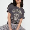 Tees Girl Dangerous | Hell'S Fury Riders Black Boyfriend Tee