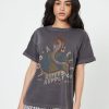 Tees Girl Dangerous | Los Angeles Riders Supply Black Boyfriend Tee