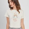 Tees Girl Dangerous | Vive L'Ete Off White Baby Tee