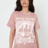 Tees Girl Dangerous | Ride Free Dusty Pink Boyfriend Tee