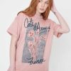 Tees Girl Dangerous | French Riviera Dusty Pink Boyfriend Tee