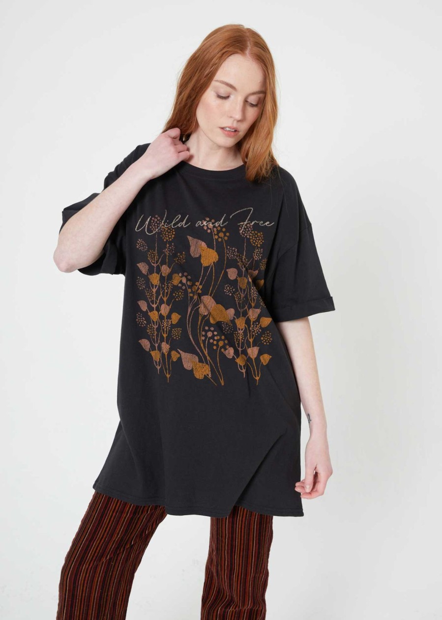 Tee Dress Girl Dangerous | Wild And Free Black Tee Dress