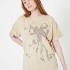 Tees Girl Dangerous | Bow & Stars Sand Boyfriend Tee