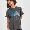 Tees Girl Dangerous | Yin Yang Sky Black Boyfriend Tee