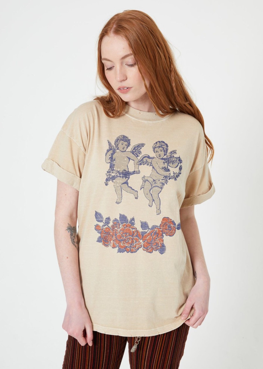 Tees Girl Dangerous | Cherubs Sand Boyfriend Tee