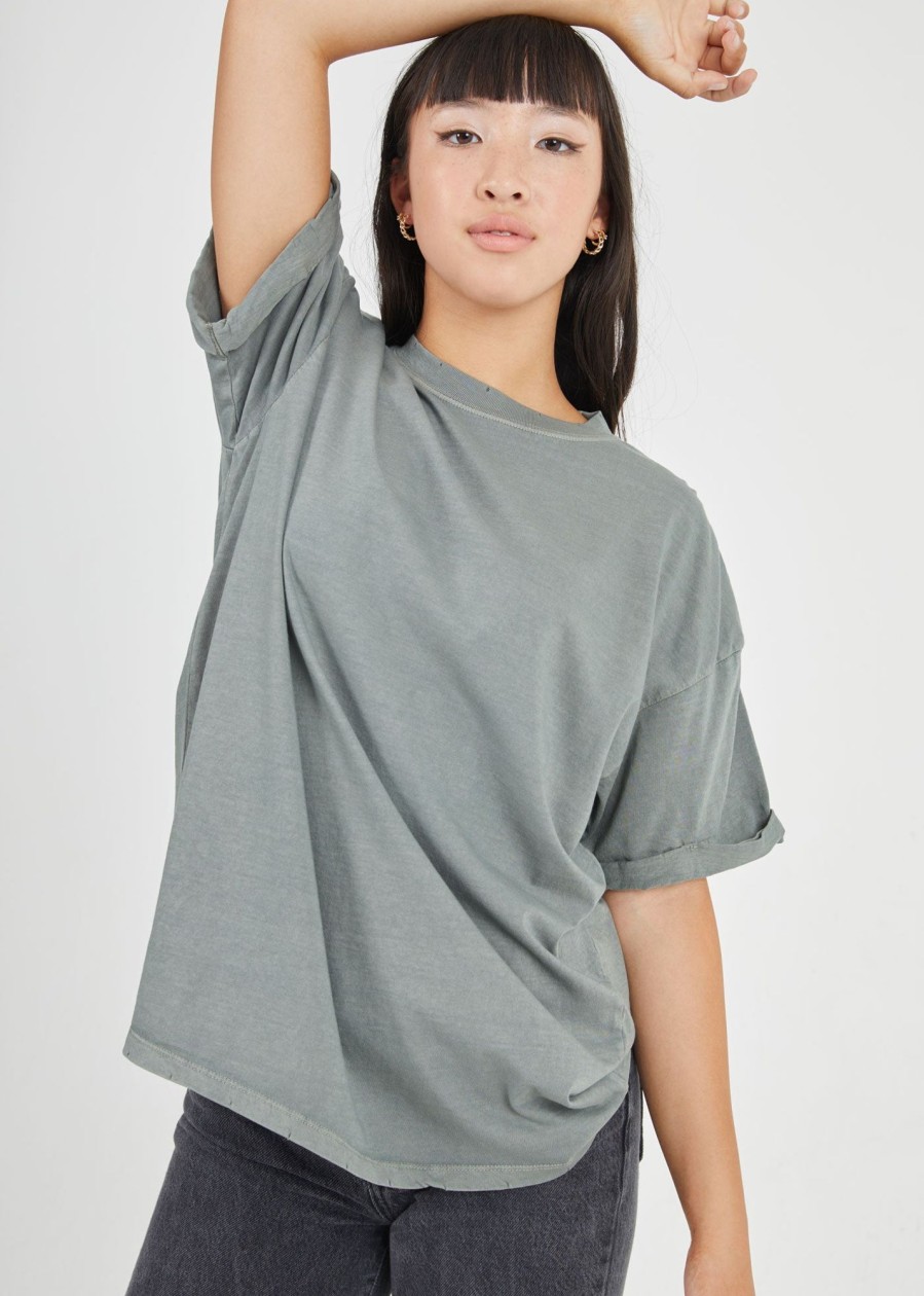 Tees Girl Dangerous | Army Green Boyfriend Tee