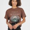 Tees Girl Dangerous | Mount Rainier Western Chocolate Boyfriend Tee