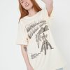 Tee Dress Girl Dangerous | Badlands Cycle Supply Off-White Tee Dress