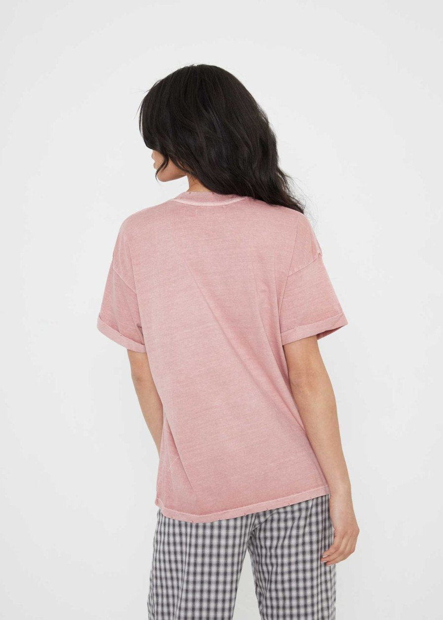 Tees Girl Dangerous | Dusty Pink Boyfriend Tee