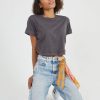 Tees Girl Dangerous | Black Cropped Boyfriend Tee