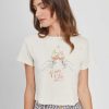 Cropped Tees Girl Dangerous | Vive L'Ete Off White Baby Tee