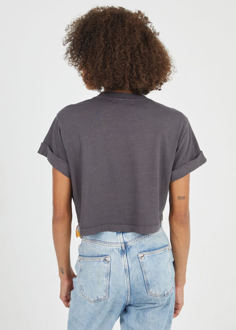 Cropped Tees Girl Dangerous | Black Cropped Boyfriend Tee