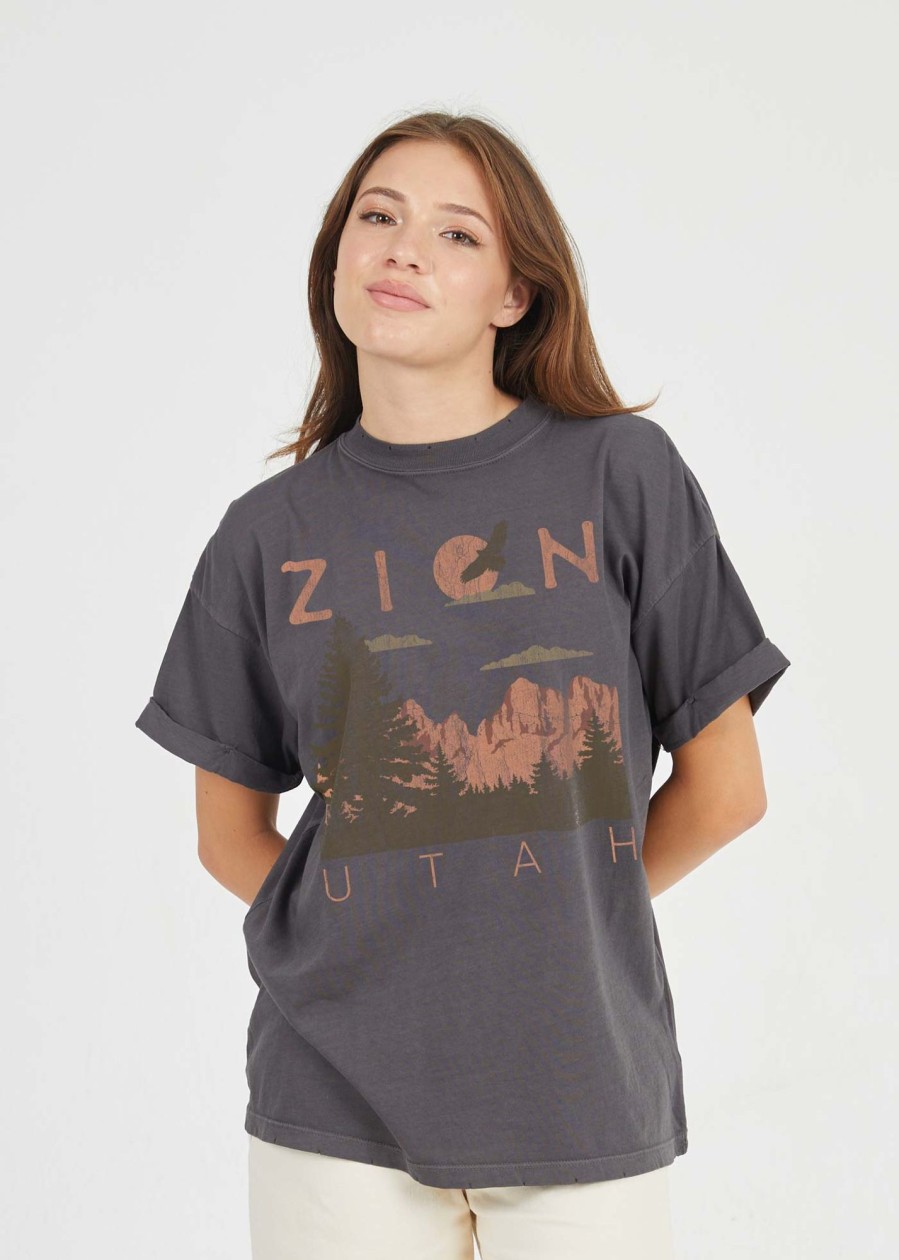 Tees Girl Dangerous | Zion Black Boyfriend Tee